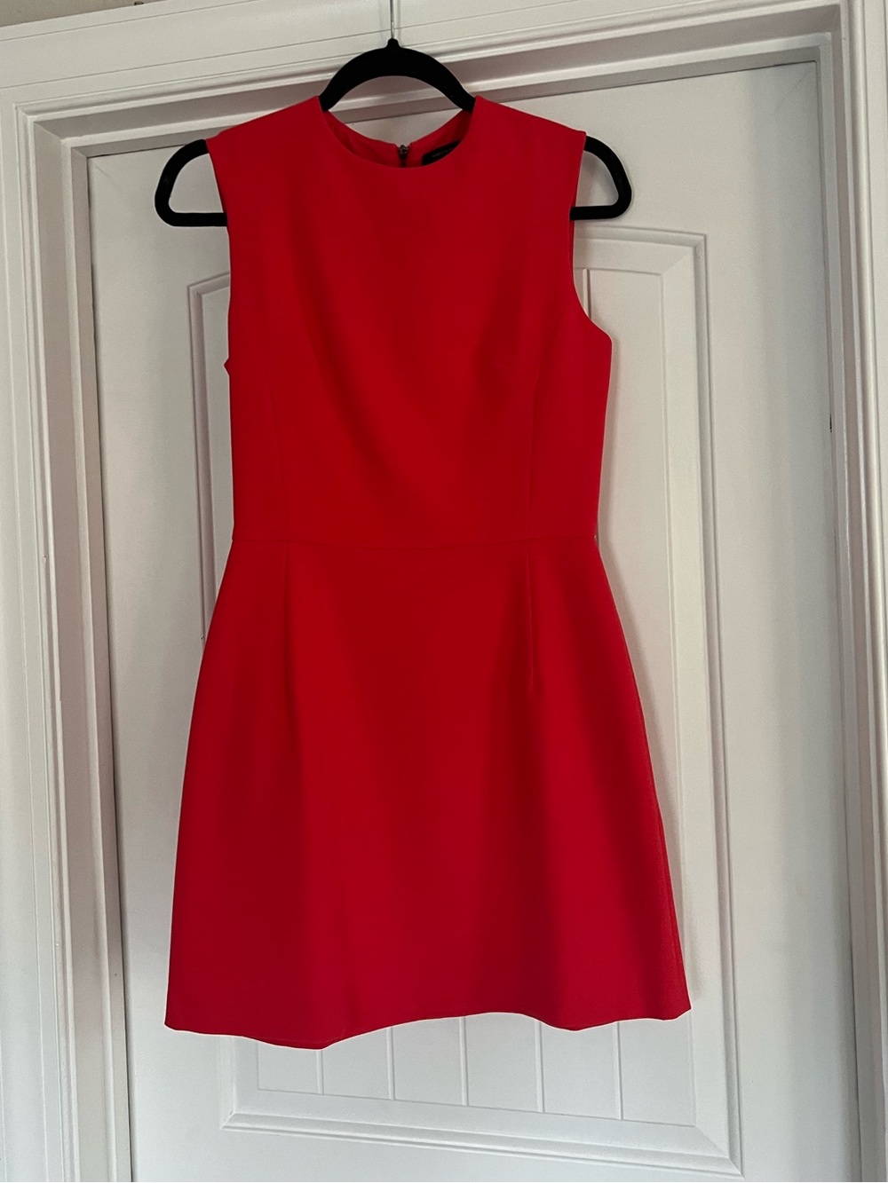 French connection shift dress bright coral red size 6